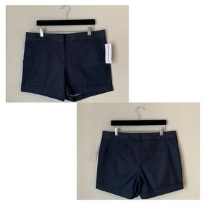 Attention Low Rise Pinstripe Cuffed Shorts